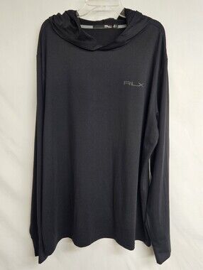 RLX Ralph Lauren Black Long Sleeve Performance Hoodie